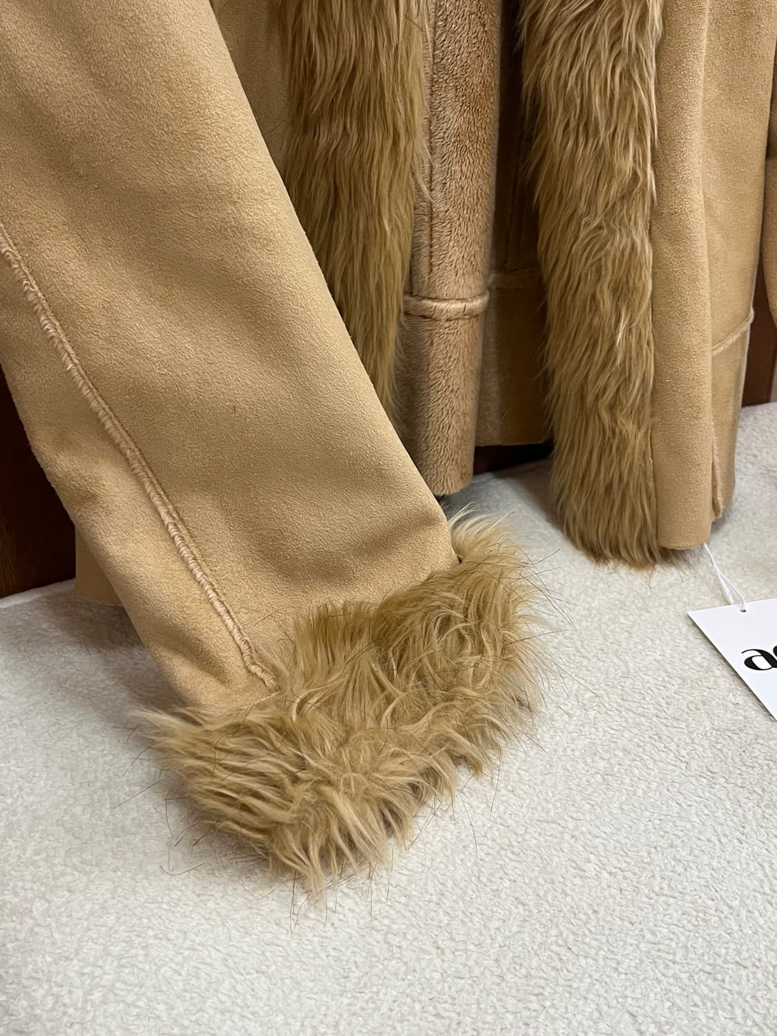 LUVULITE 스웨이드 퍼 시어링 자켓 상품이미지10