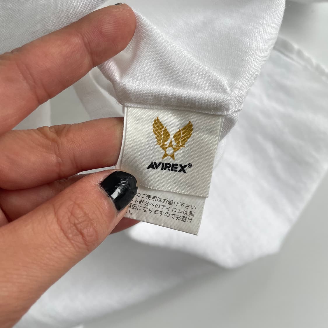 Avirex  아비렉스 시그니처 로고 화이트 린넨 셔츠 상품이미지5