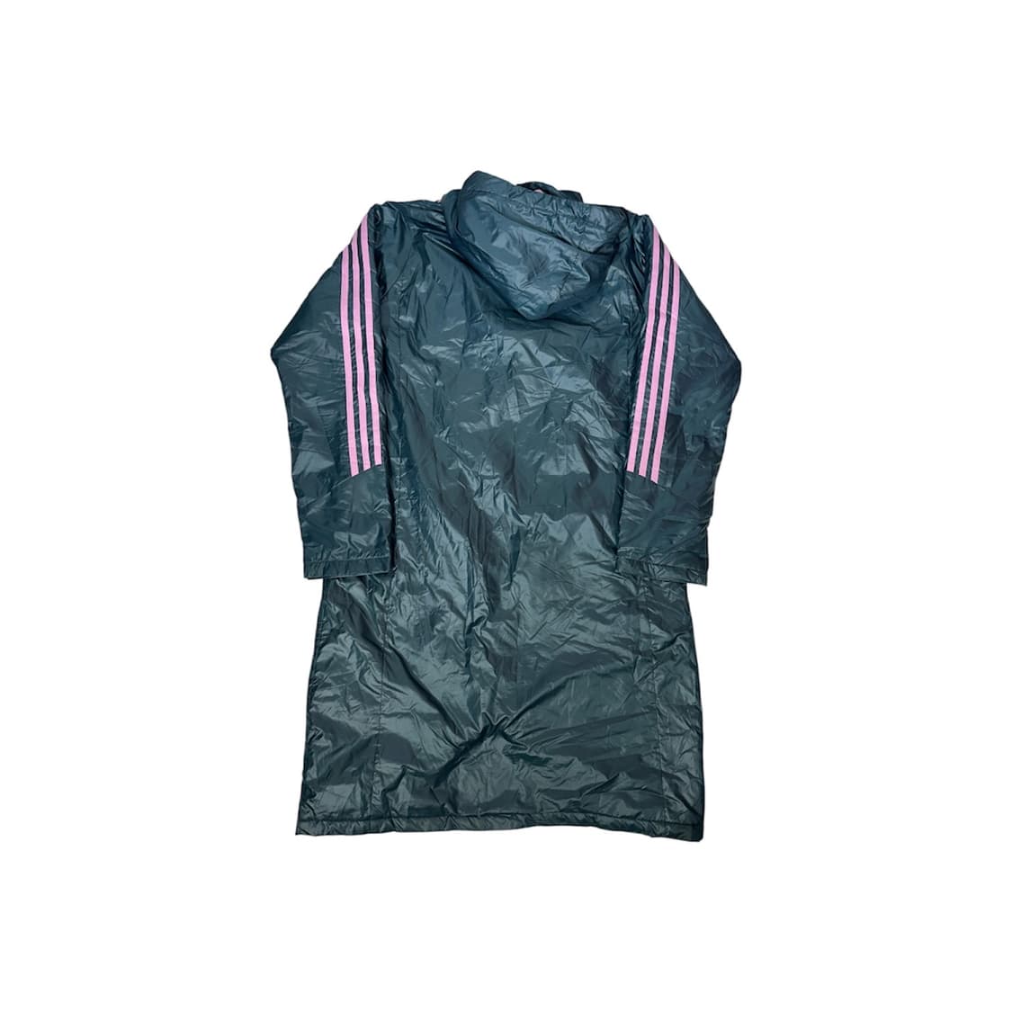 아디다스 차콜 핑크 포인트 삼선 후드 트랙 자켓 L 상품이미지6