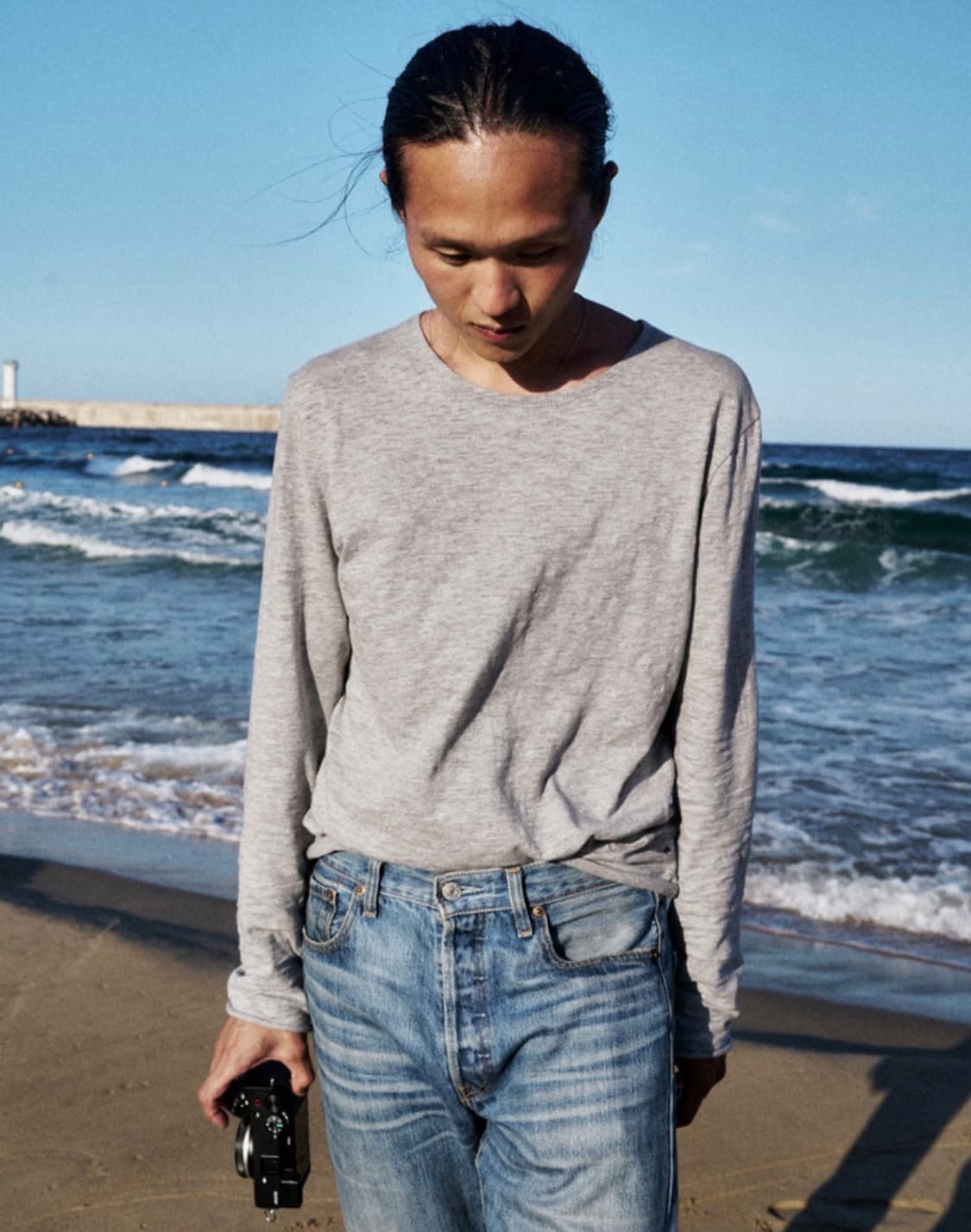 Mono prive Textured Roll Long Sleeve 상품이미지1