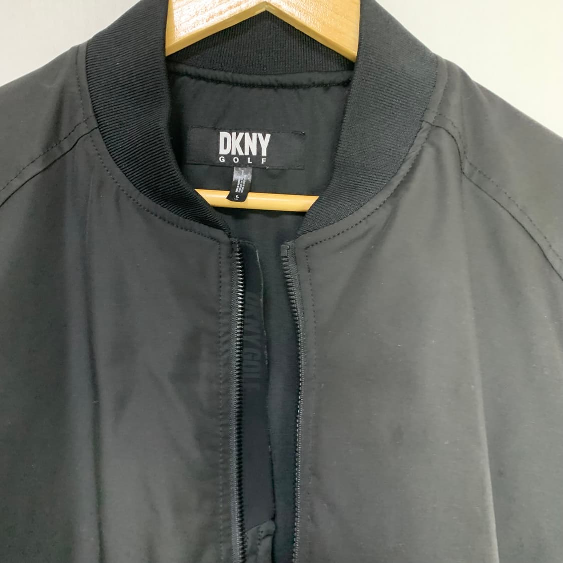 DKNY 블랙 봄버 블루종 자켓 점퍼 빈티지 L 남녀공용 상품이미지8