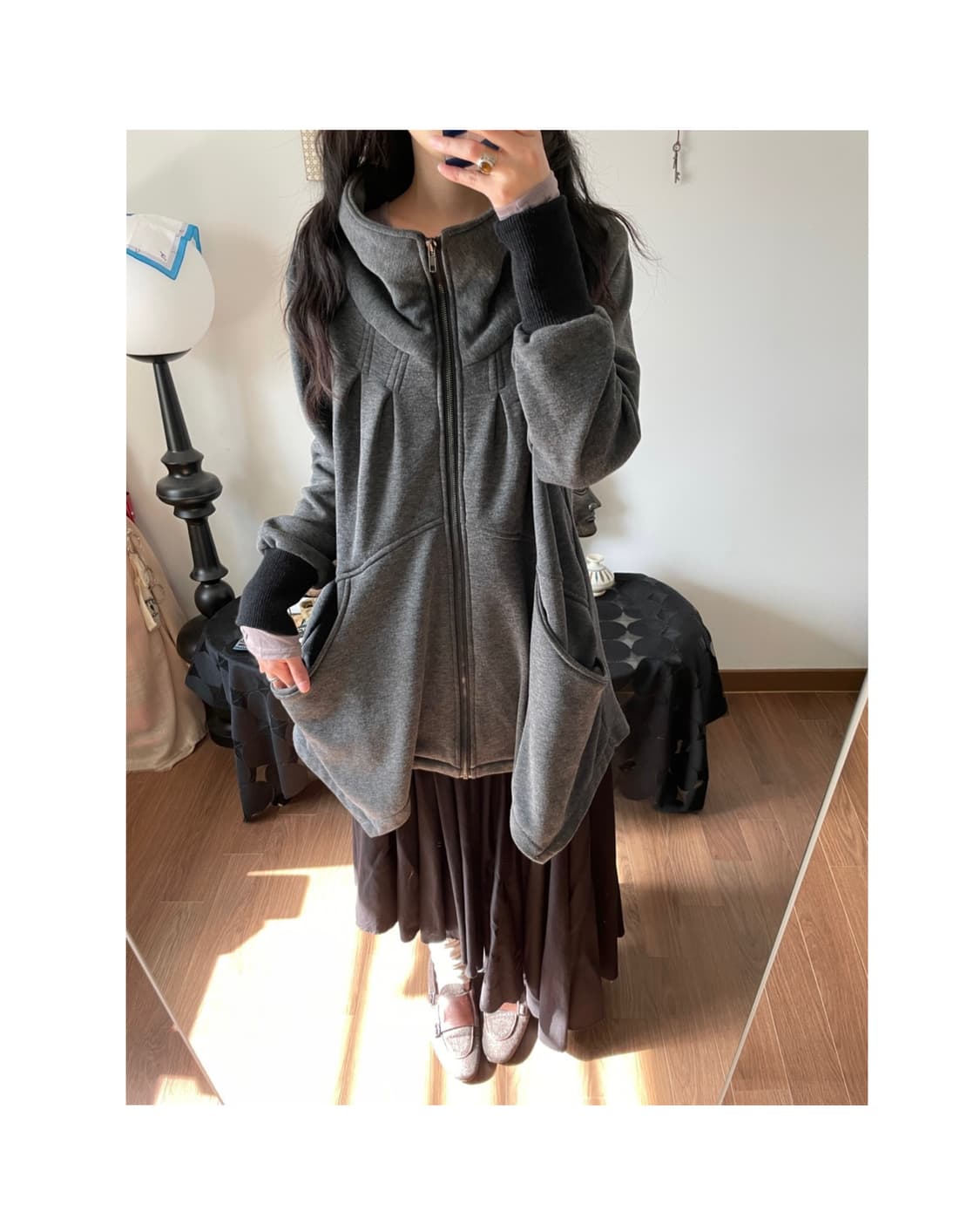 wide half neck zip-up 상품이미지5