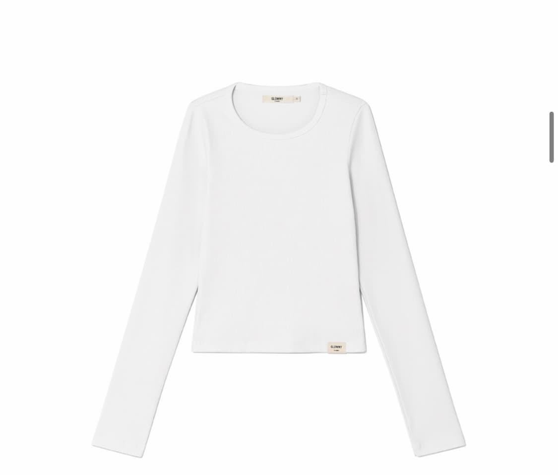 글로니 G클래식  립 크루넥 화이트 M 상품이미지3