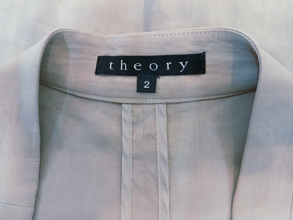 띠어리(Theory) 리넨 블렌드 노카라 자켓 (S) 상품이미지5