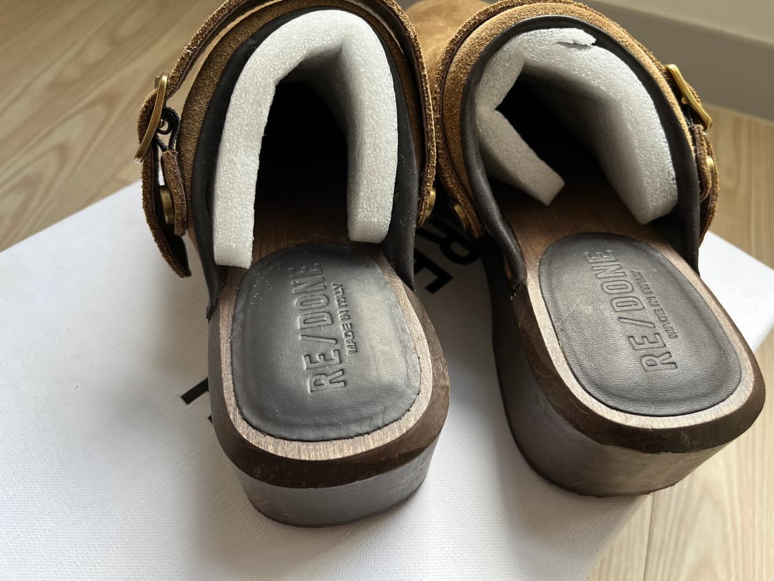 리던 스웨이드 클로그 re/done 70s classic clog 36 상품이미지3