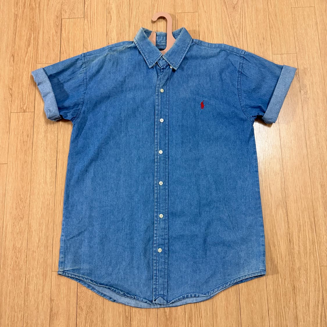 폴로랄프로렌 데님 반팔셔츠 레드포니 상품이미지1