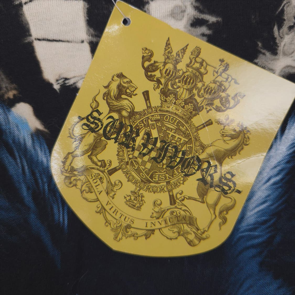 새제품)서바이버스 울프 그래픽 타이다이 반팔티 L 상품이미지4