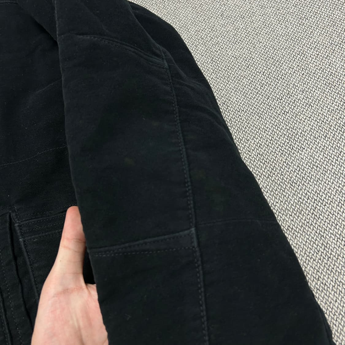 올드갭 GAP 스웨이드 누빔 바이커자켓(실측XL) 상품이미지5