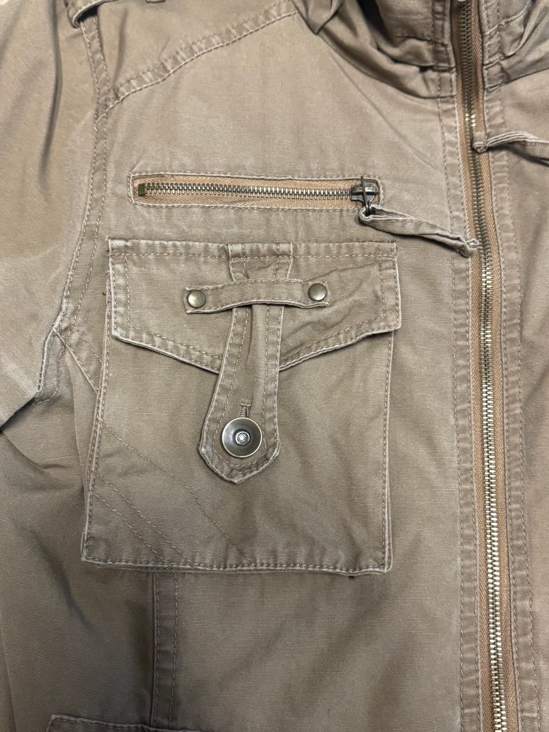 빈티지 야상 자켓 베이지 상품이미지2