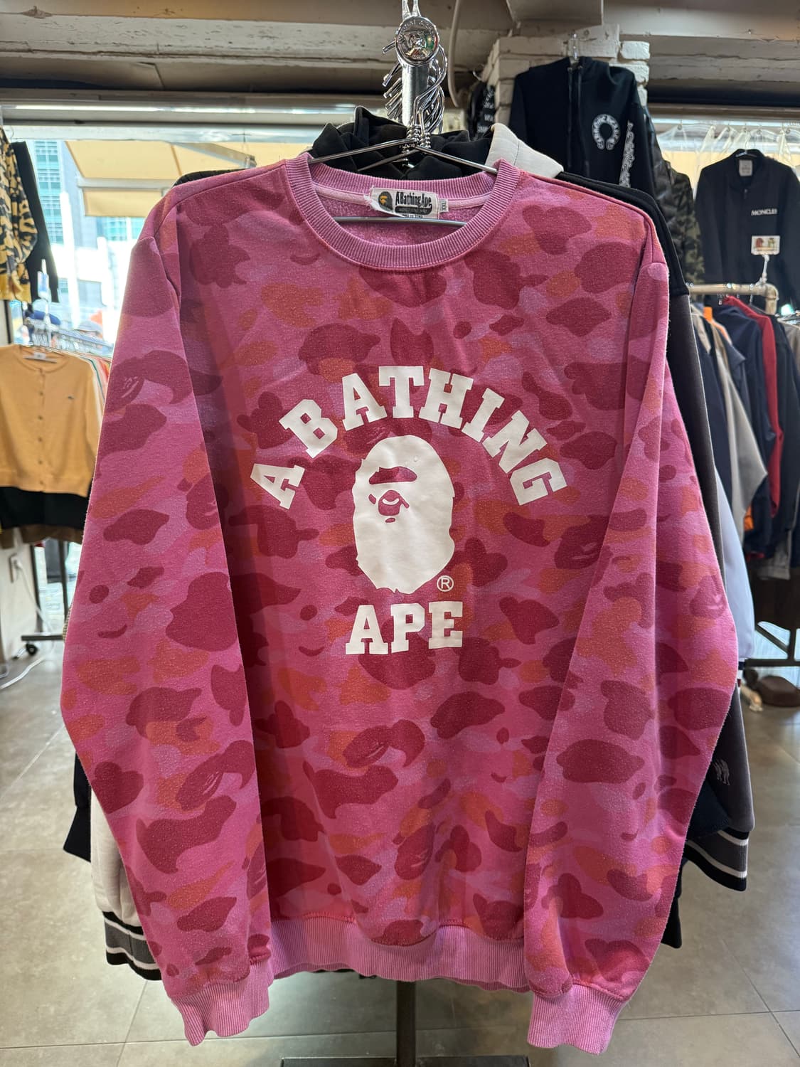 BAPE 베이프 카모 크루넥 맨투맨 상품이미지2