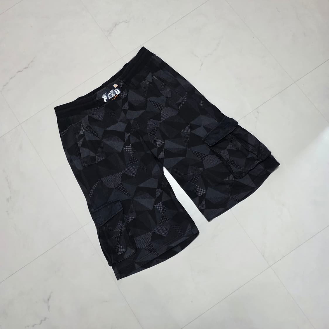76 M) FUBU 카고 패턴 스웻 버뮤다팬츠 상품이미지1