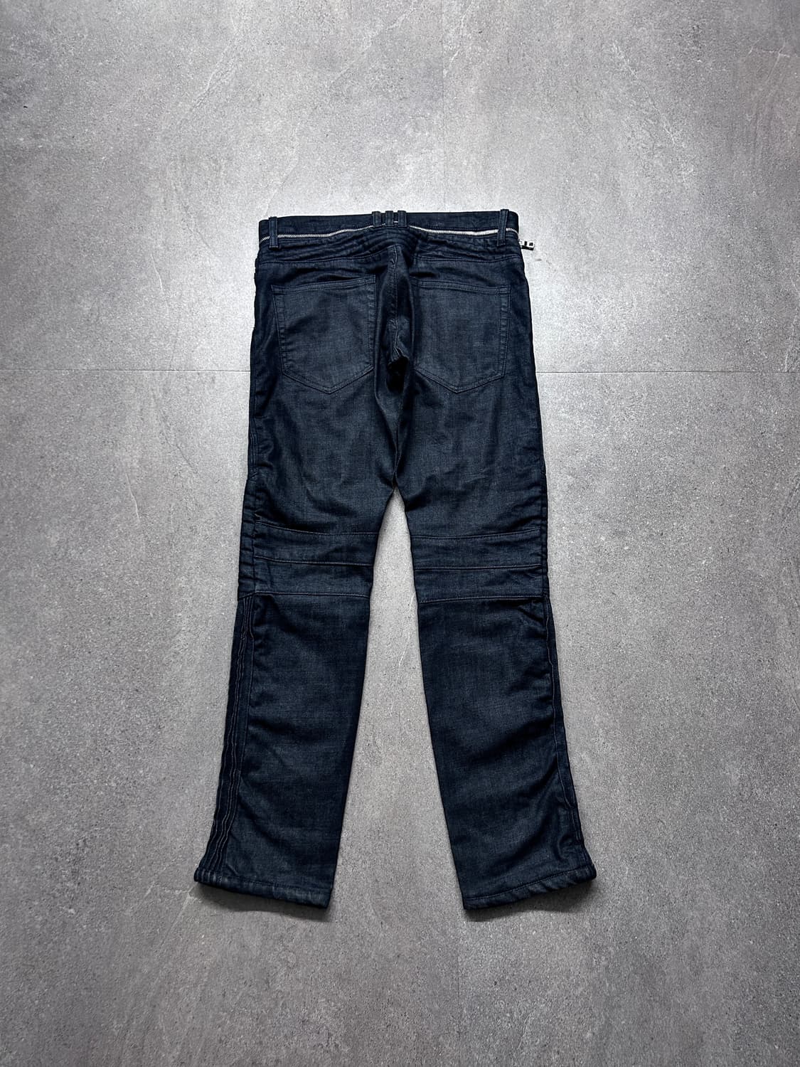 멀티 지퍼 퀼티드 바이커 데님 팬츠 상품이미지7