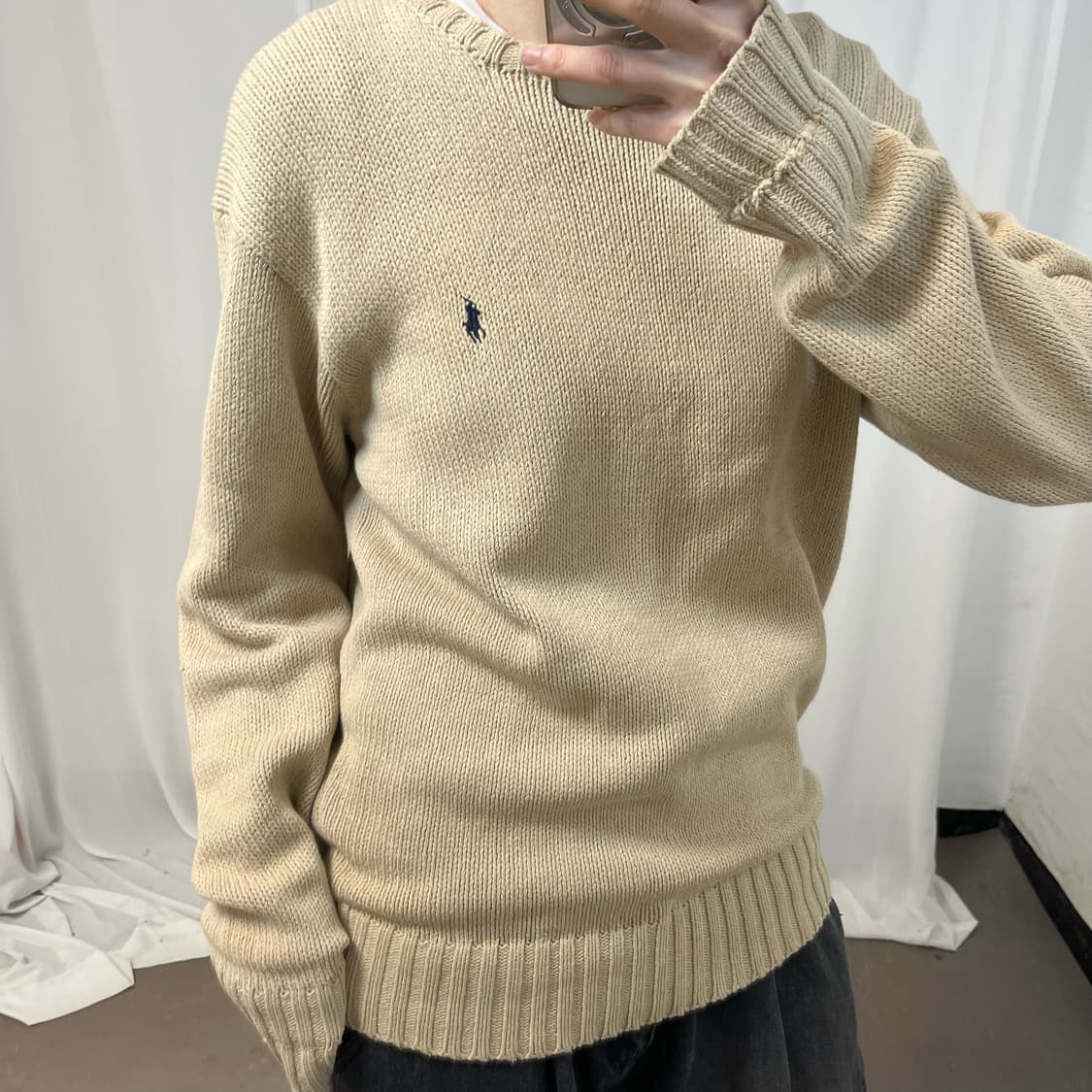 Polo Ralph Lauren beige knit 상품이미지3