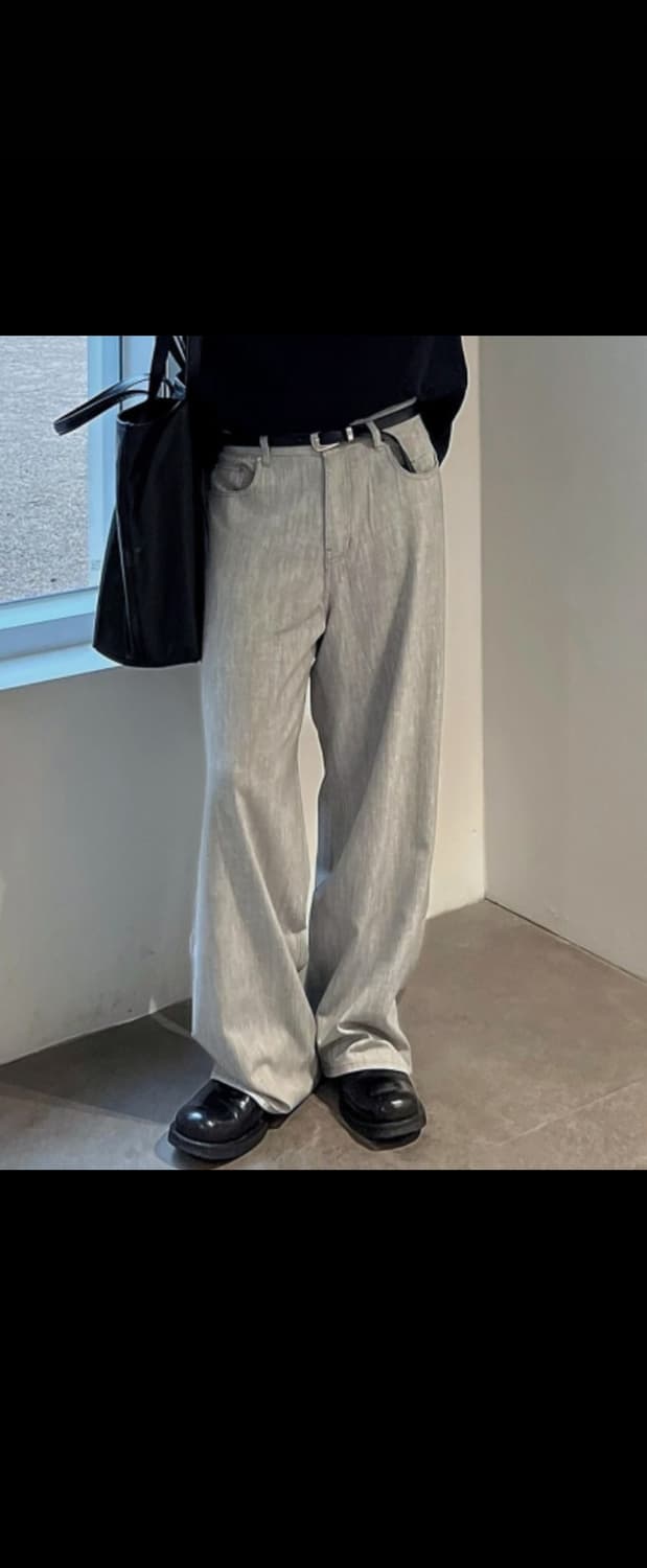 마틴플랜 버티컬 슬랩 팬츠 그레이 46사이즈 상품이미지1