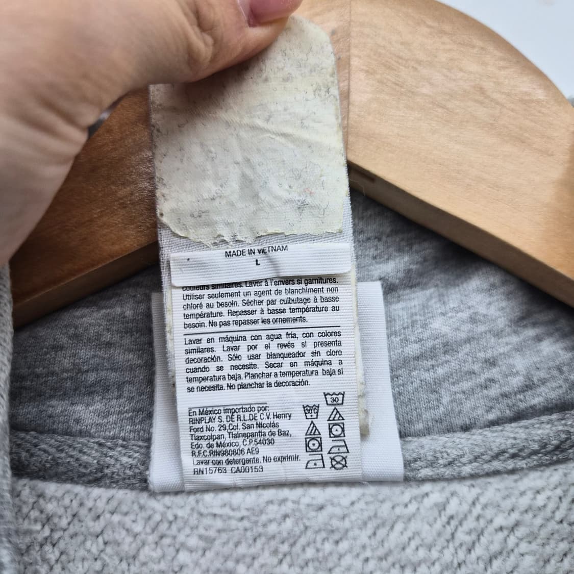 챔피온 하프집업 회색 맨투맨 남성 L 상품이미지6