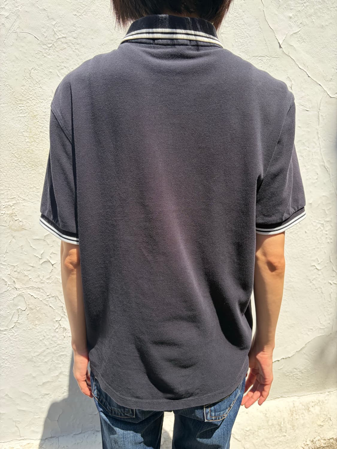 Fred Perry 라인 디테일 카라 반팔 티셔츠 M 상품이미지5