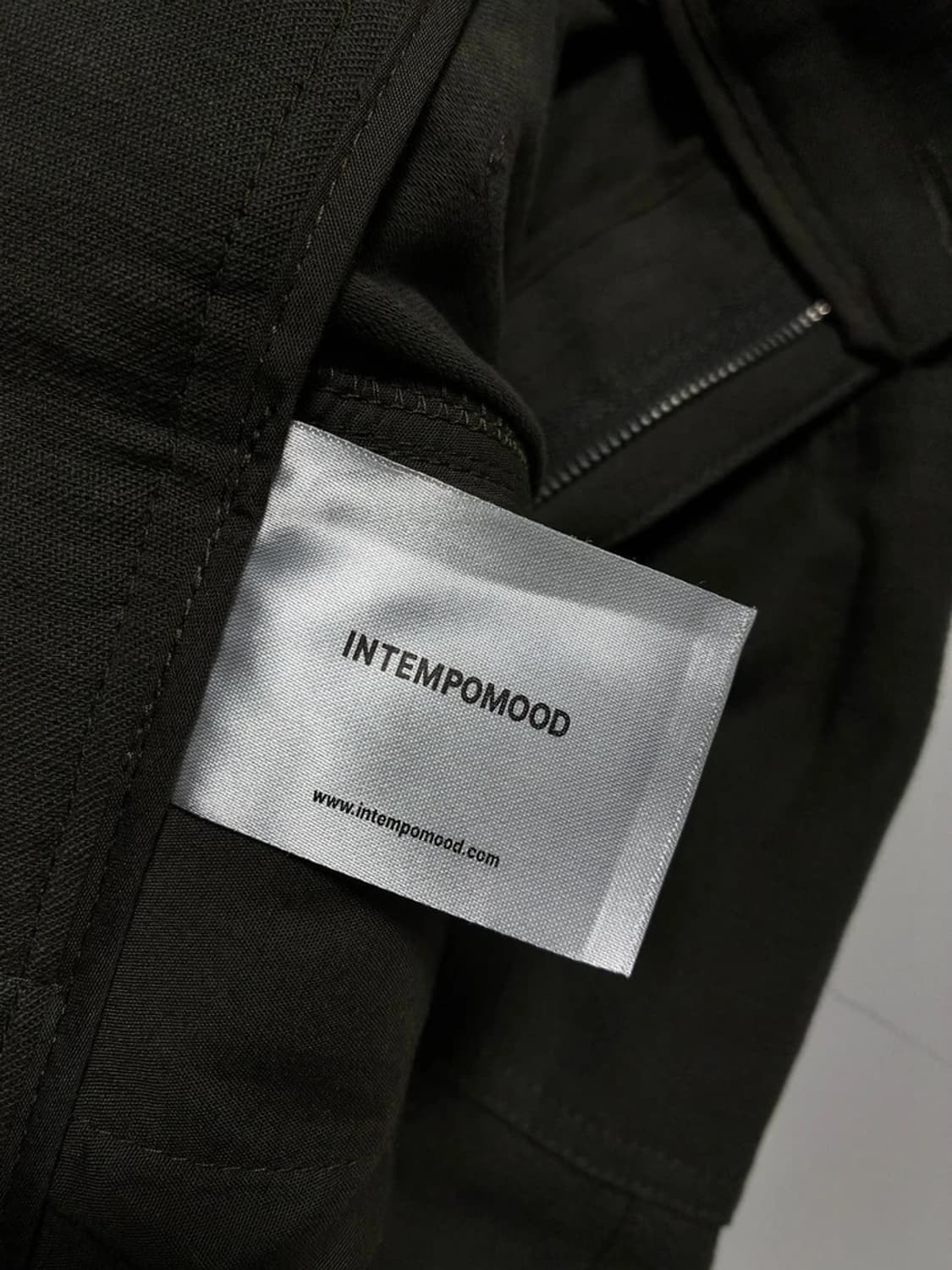 인템포무드 INTEMPOMOOD 카키 절개 퍼티그 팬츠 R2027 상품이미지8