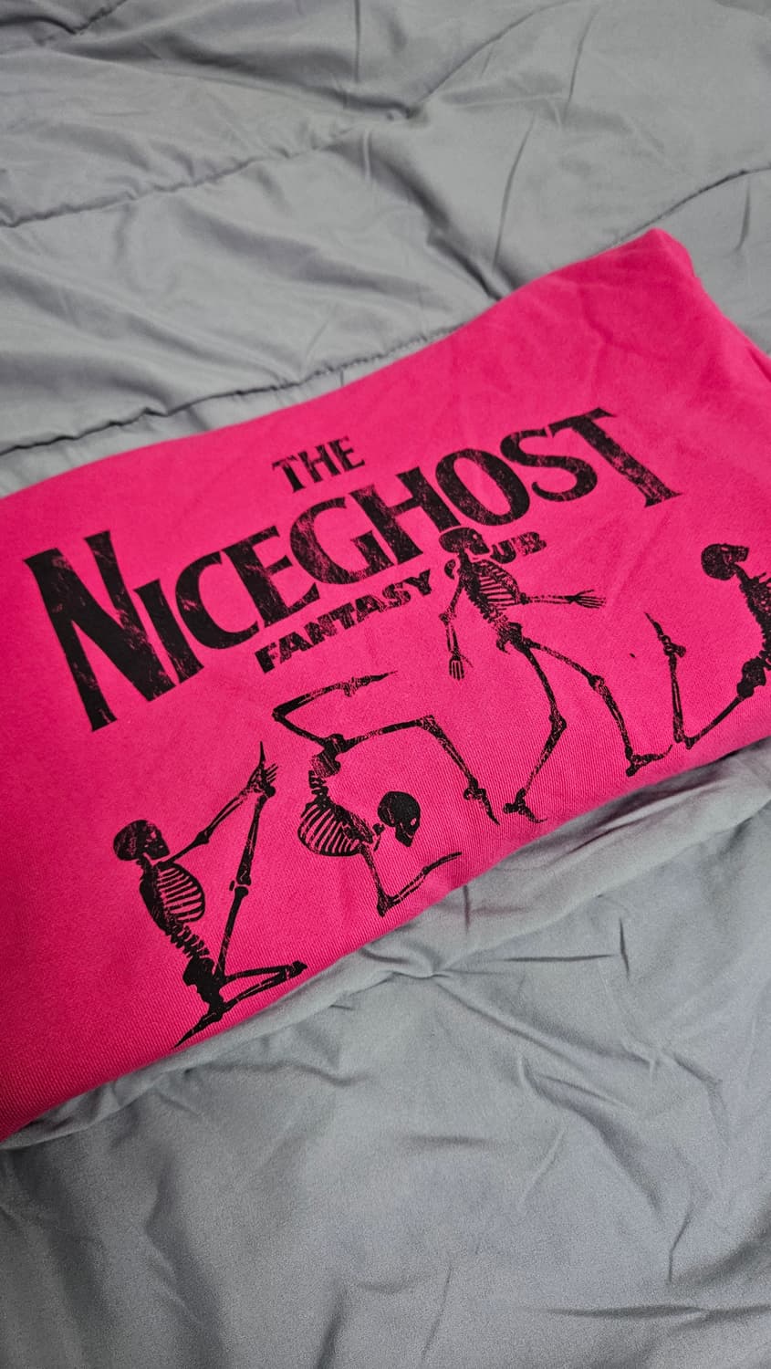 나이스고스트클럽 스켈레톤 핑크 후드 상품이미지6