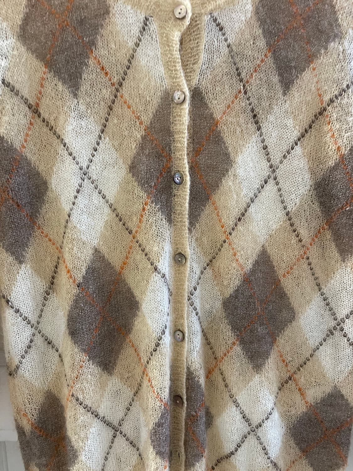 JOURNAL STANDARD agyle mohair cardigan 상품이미지6