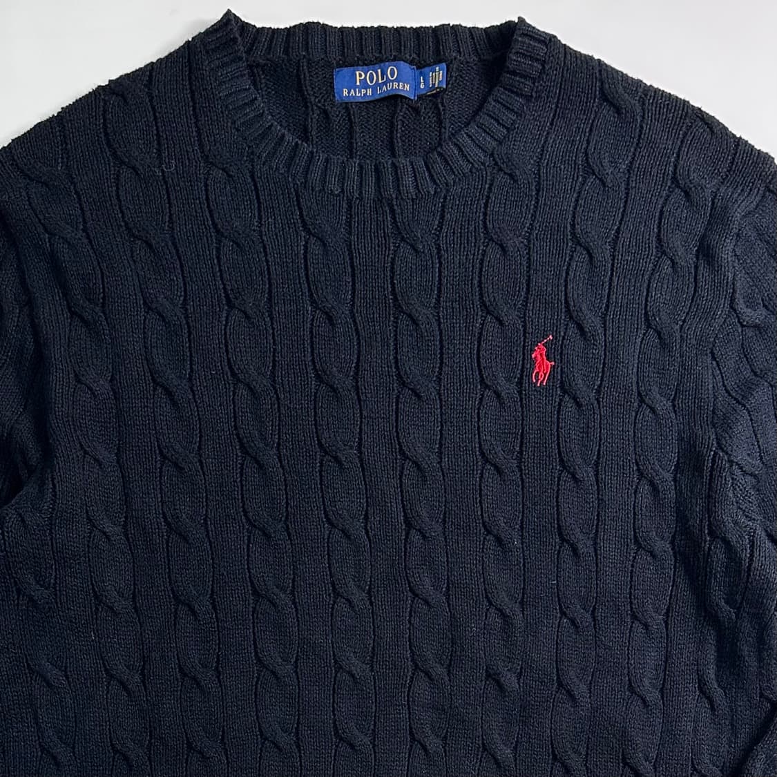 폴로 랄프로렌 블랙 케이블 니트 상품이미지2
