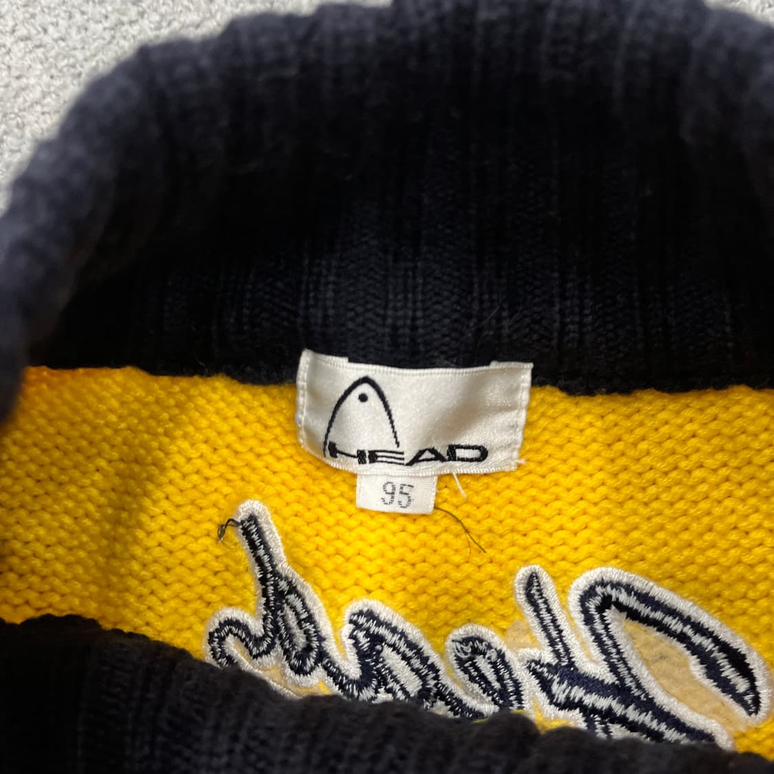 헤드 빈티지 울 니트집업 상품이미지4