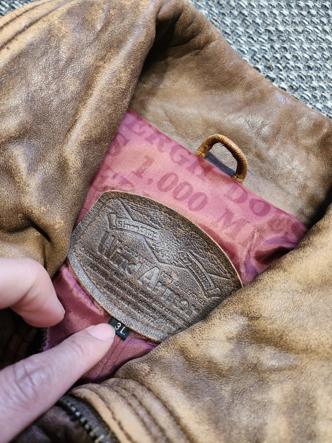 빈티지 리얼레더 가죽자켓  상품이미지8