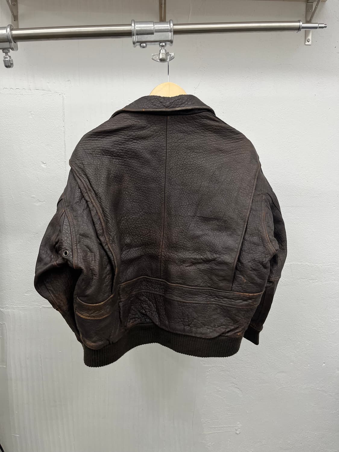 XL) 80's LEVIS COW LEATHER A-2  JACKET 상품이미지5