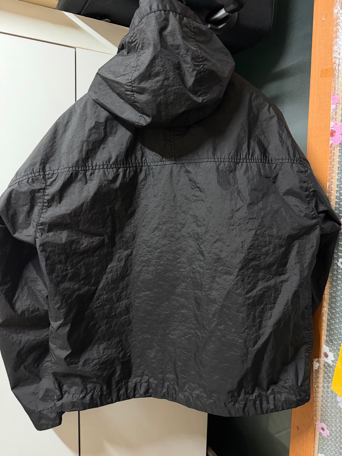 L] 스톤아일랜드 26ss 멤브라나 후드 자켓 블랙 3L TC 상품이미지7