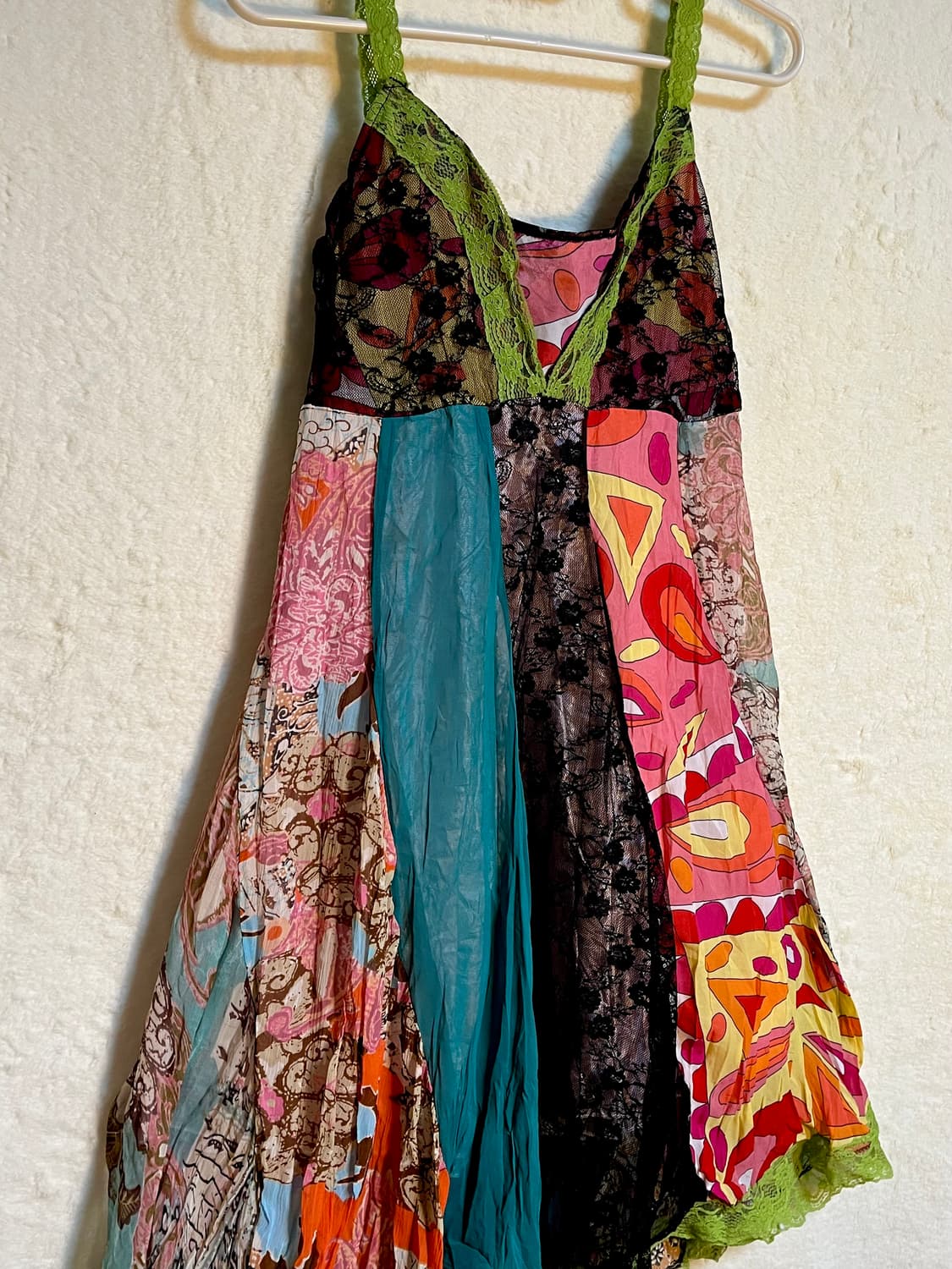 빈티지 패치 레이스 슬리브리스 원피스 상품이미지3