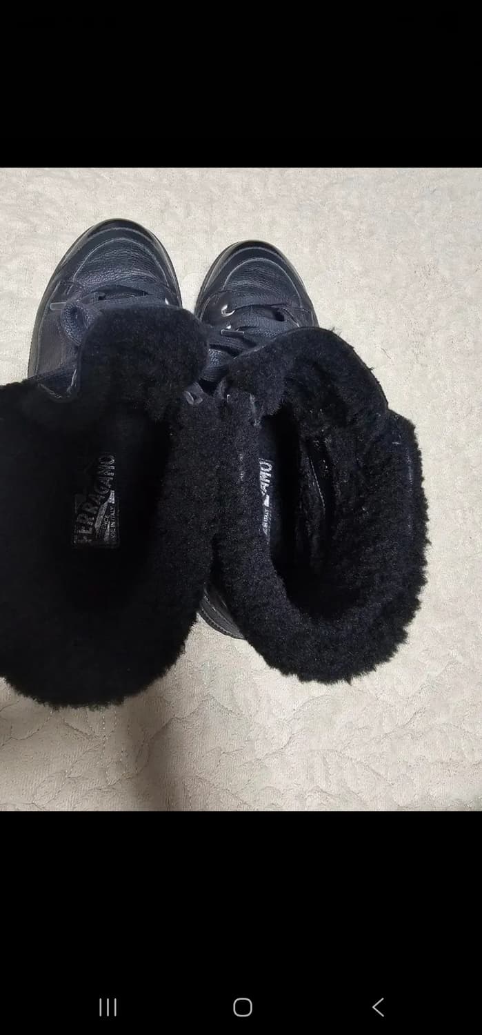 명품 페레가모 겨울용 여성 퍼 스니커즈 230 상품이미지8