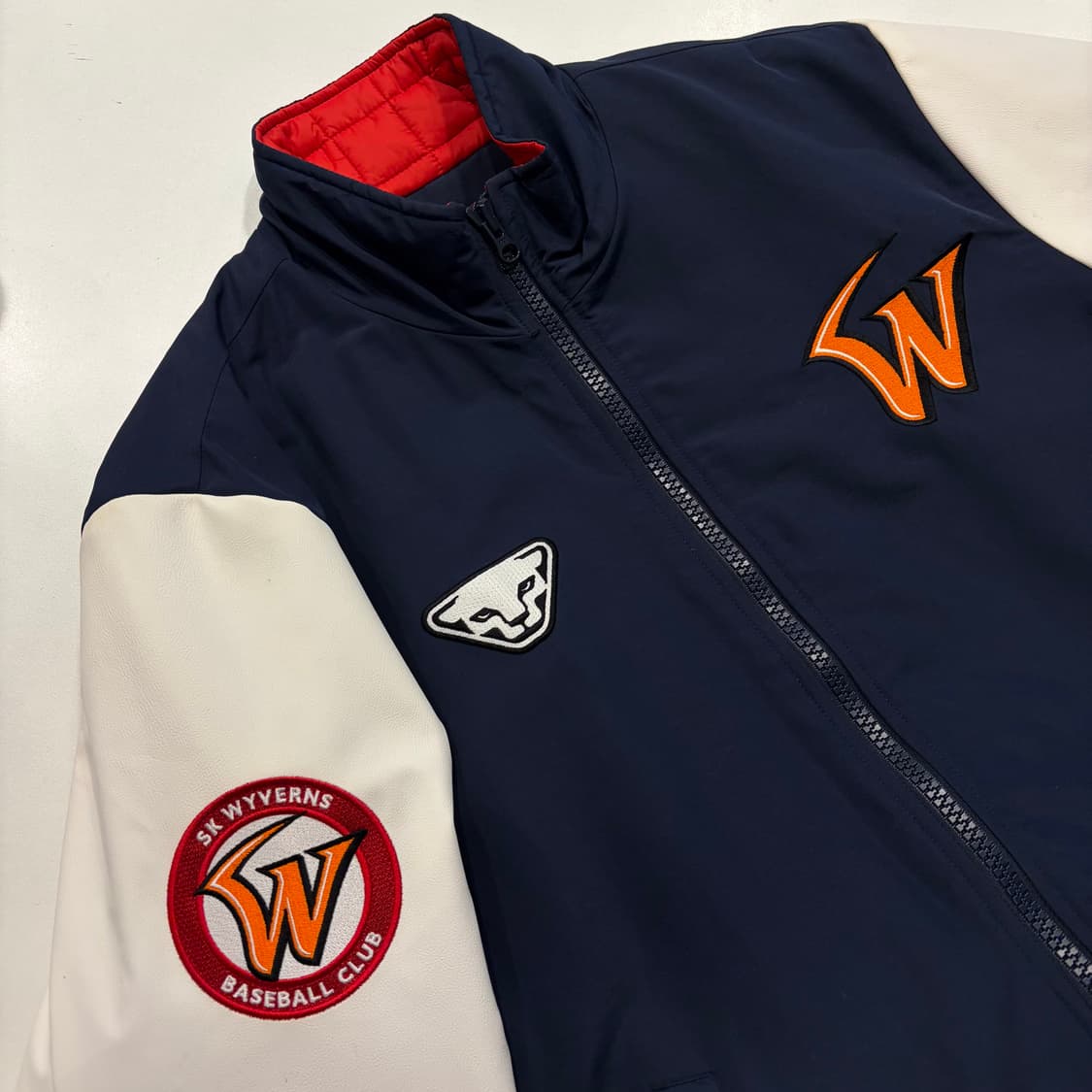 [105] KBO SK 다이나핏 와이번스 야구점퍼 네이비 자켓 C529 상품이미지3