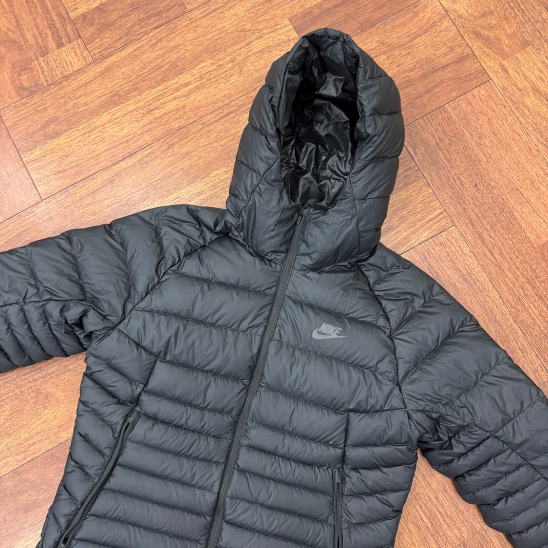 M(95~100) 나이키 NSW 블랙 다운필 경량 패딩 자켓  상품이미지4