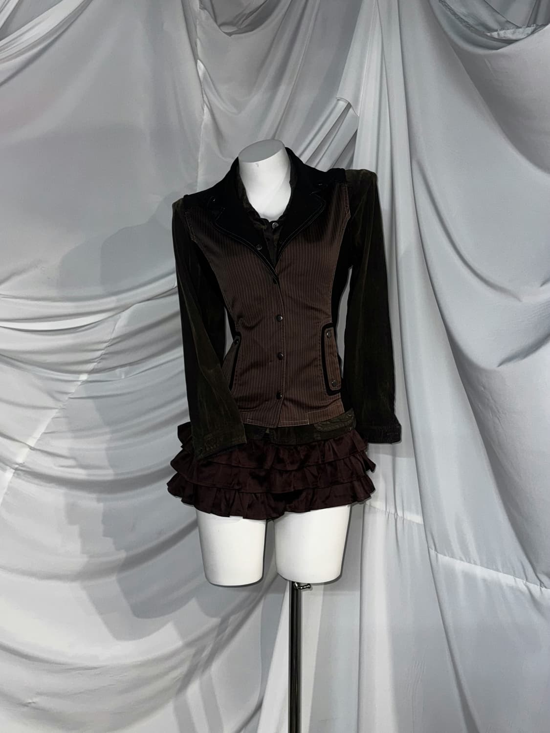 핀터 브라운 빈티지 프레피 코디세트  상품이미지5