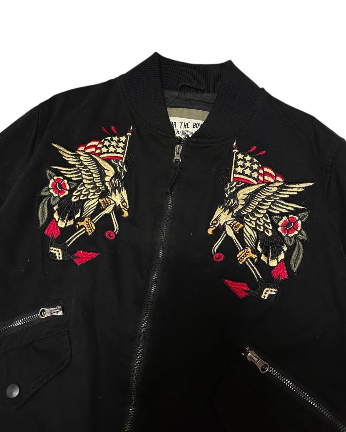 더매드니스 자수 봄버 블루종 자켓 상품이미지2