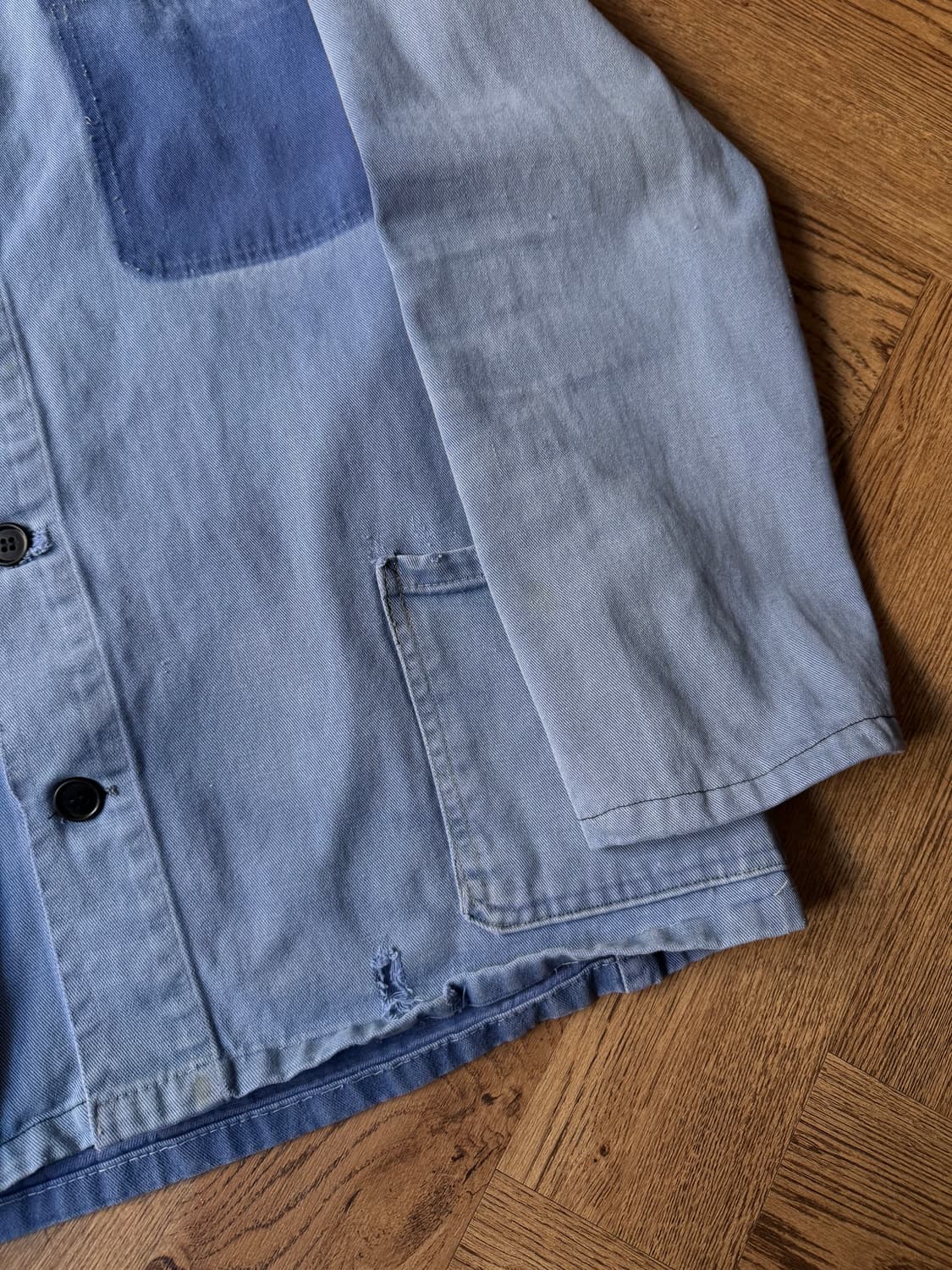 [L]90's 빈티지 하드 페이딩 프렌치 워크자켓 상품이미지6