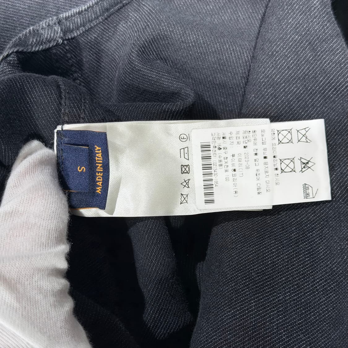 (S+급 / S) / 루이비통 모노그램 데님 워크웨어 블랙 셔츠 자켓 상품이미지8