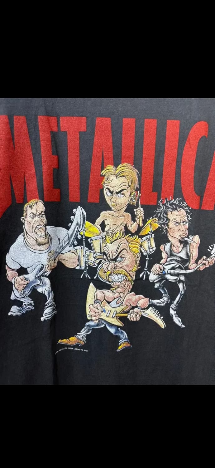 메탈리카 밴드 캐리커쳐 반팔 H1313 상품이미지3