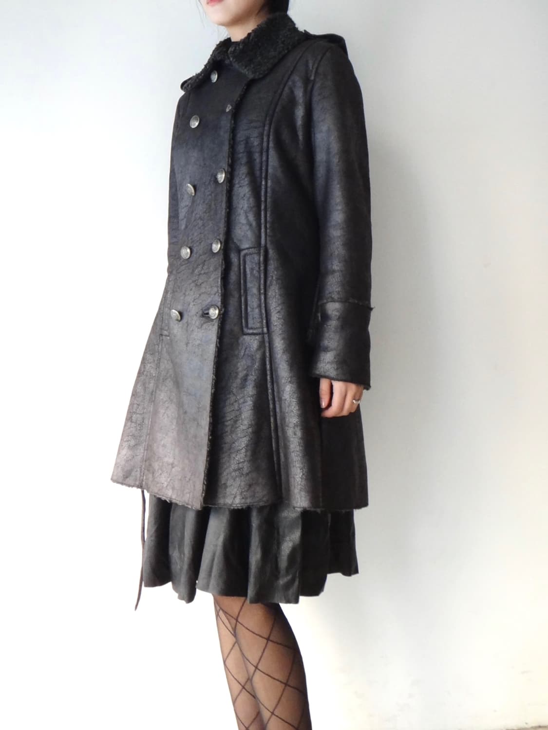 Double breastesd fur muston jacket  상품이미지7