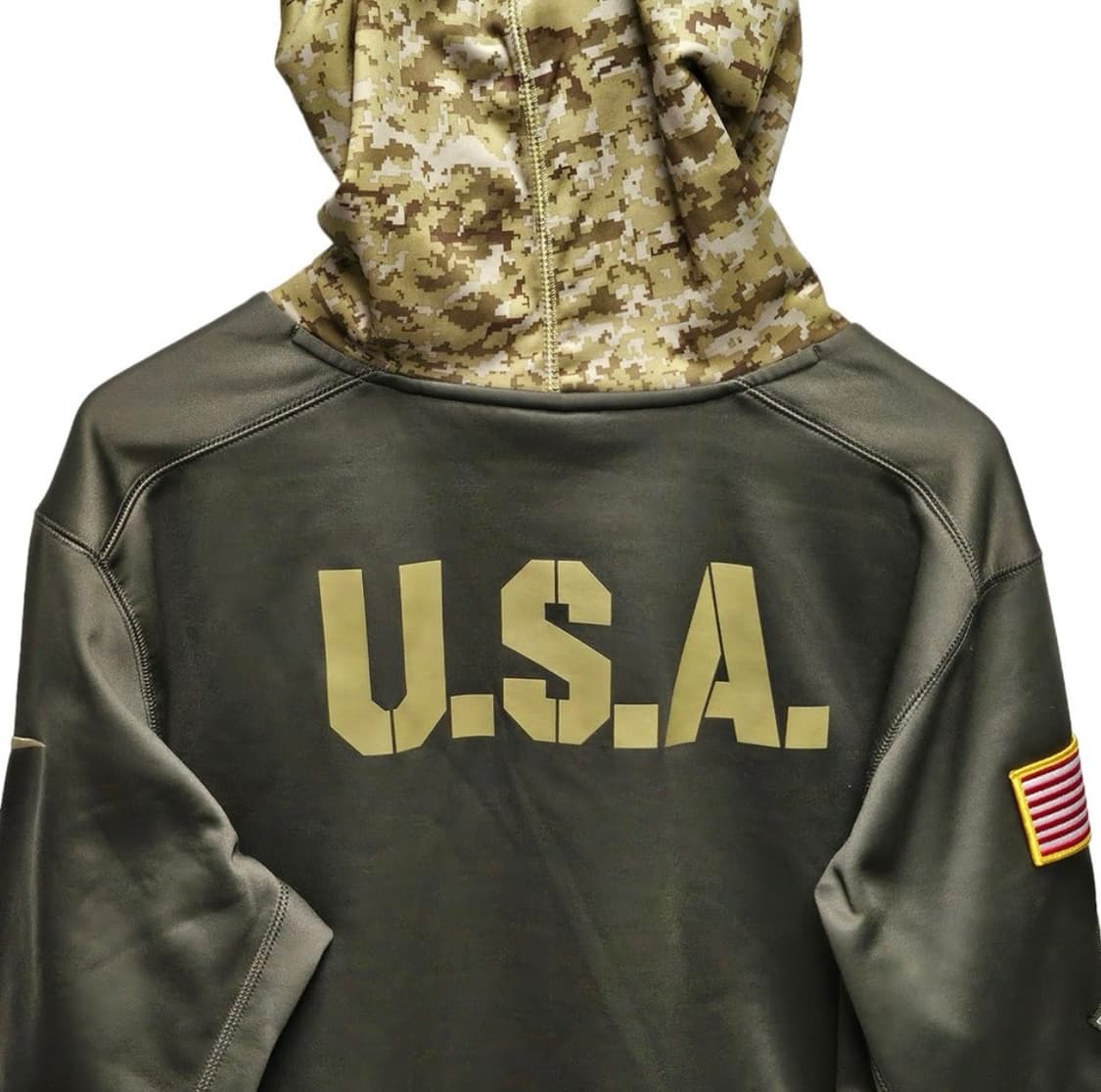 [L] 나이키×NFL USA 카키 후드 밀리터리 디테일 상품이미지2