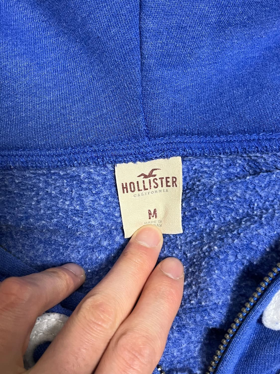 홀리스터 블루 후드집업 M 상품이미지3
