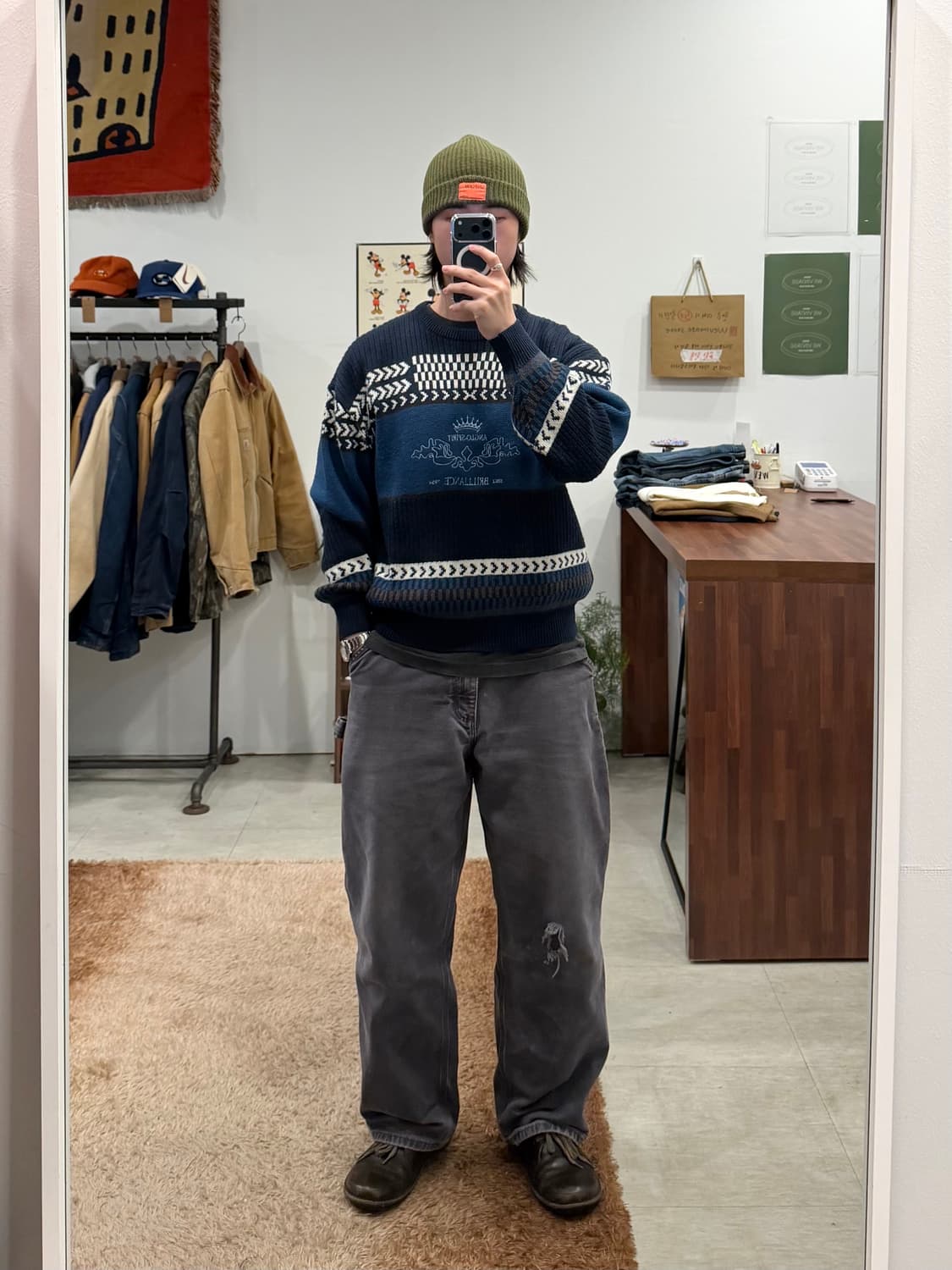 Mr.Casque 빈티지 울 니트 (made in Japan) 상품이미지2