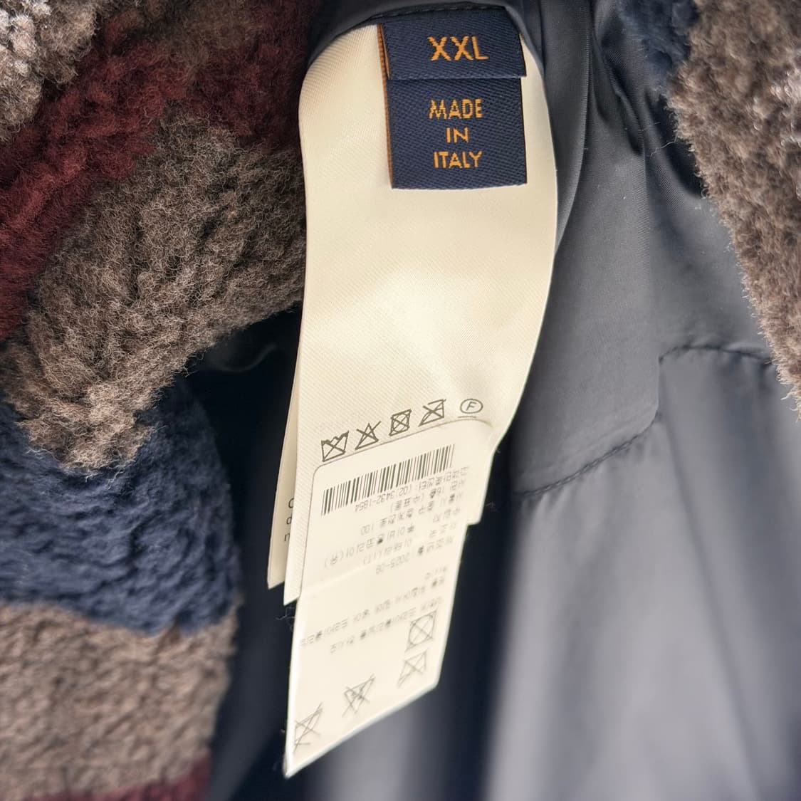 (S+/XXL) / 루이비통 다미에르 픽셀 플리스 블루종 봄버 자켓 상품이미지8