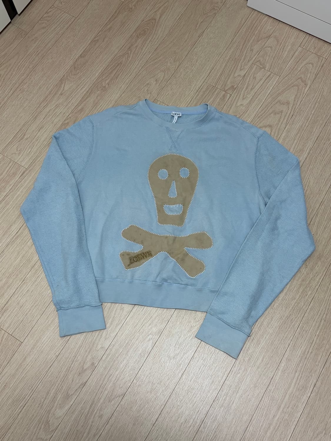 [XS, 100-105] 로에베 해골 오버핏 맨투맨 상품이미지1