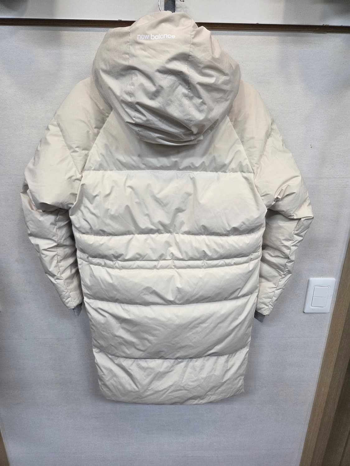 뉴발란스 코쿤핏 롱패딩 크림 xs 80 상품이미지2