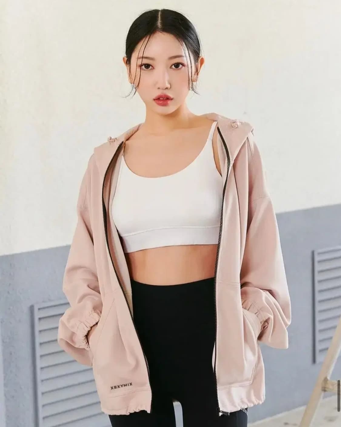 젝시믹스 후드 집업 자켓 프리사이즈 상품이미지2