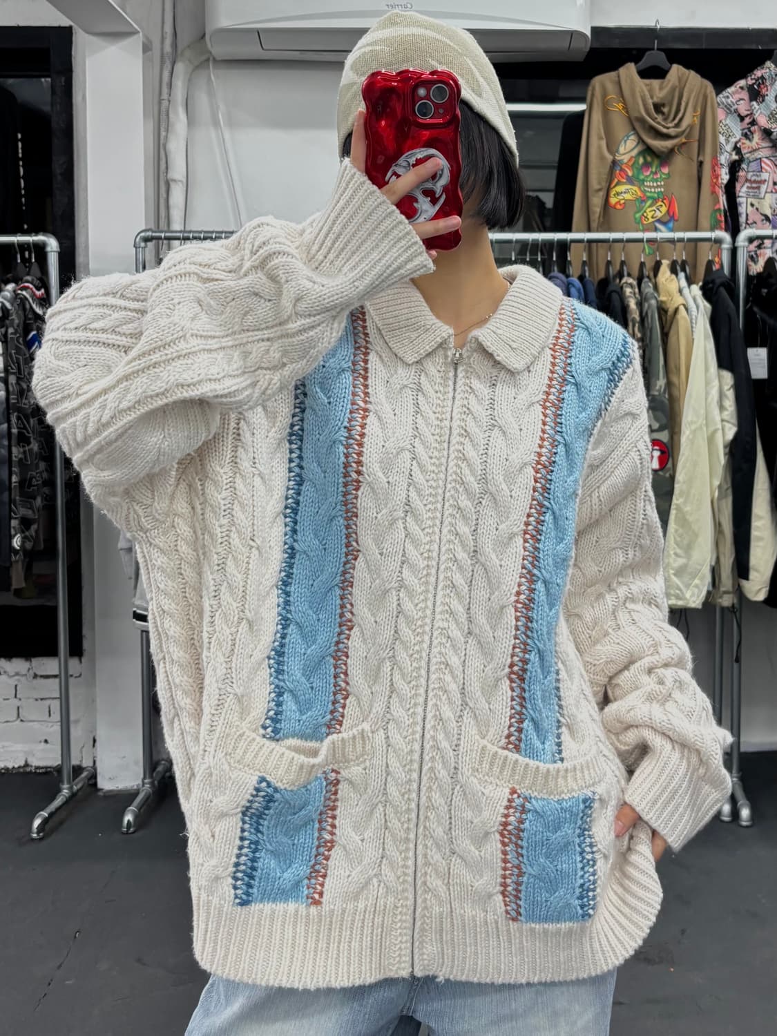 오베이 에즈라 집업 가디건 상품이미지4