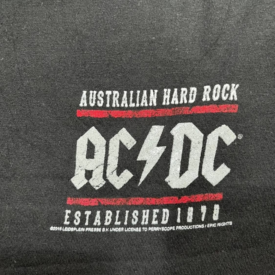 AC/DC 2018s 썬더 아트워크 락 밴드 티셔츠 상품이미지4