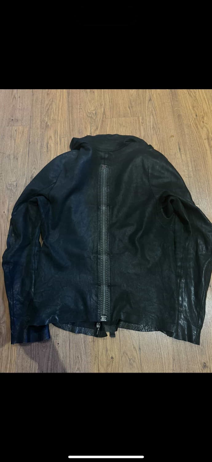 Isaac sellam high neck leather jacket 상품이미지2