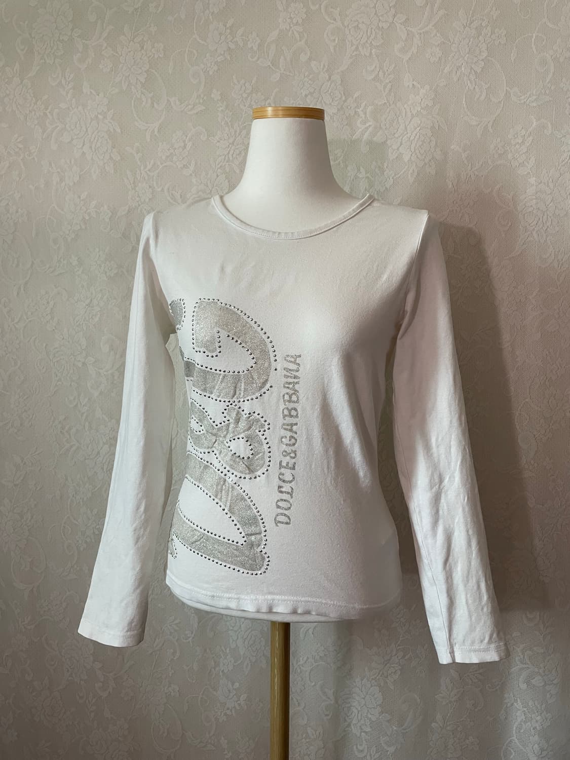 Dolce&gabbana 스톤 로고 슬림핏 긴팔 티  상품이미지2