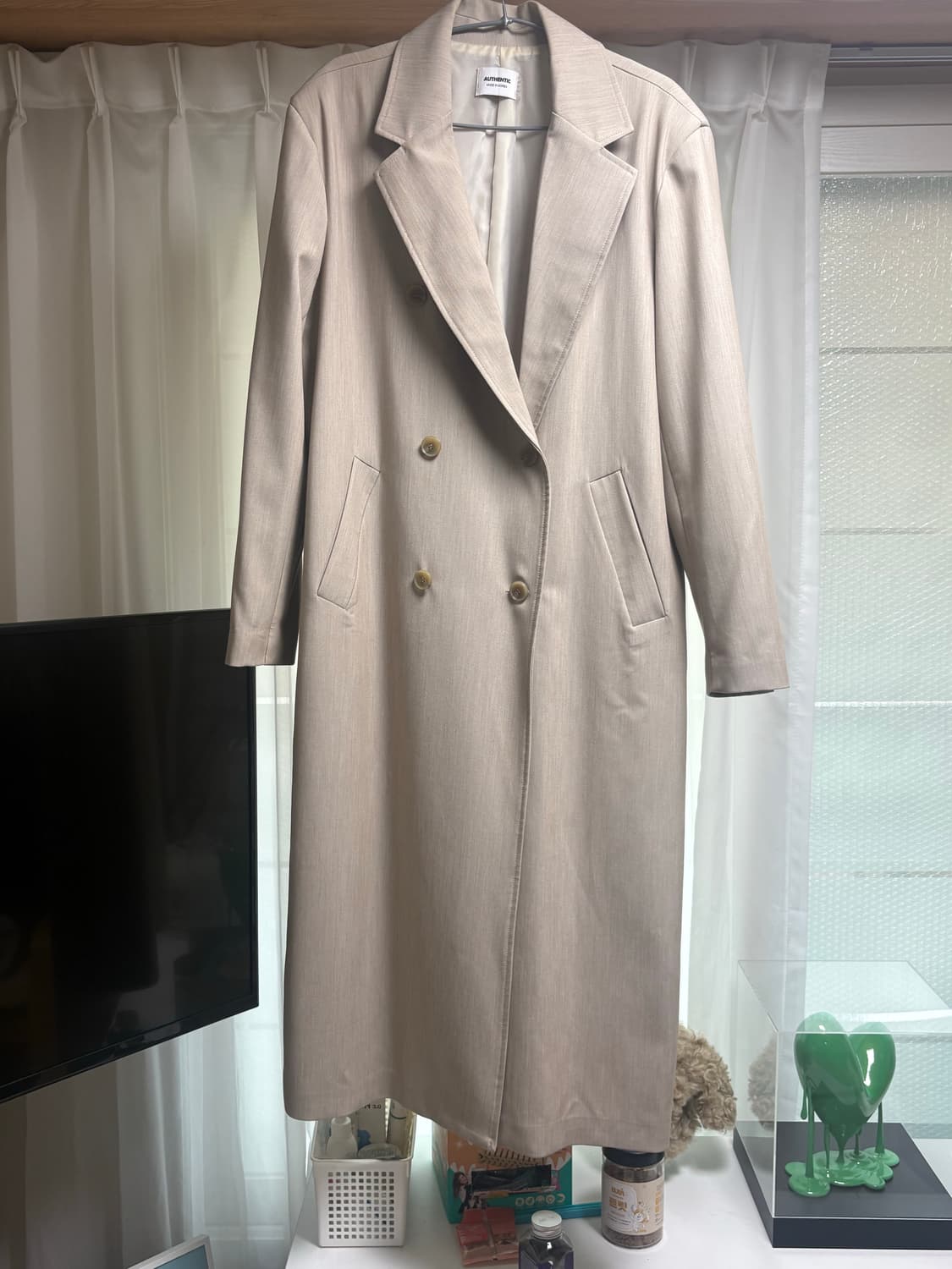 더블싱글 롱코트 상품이미지1